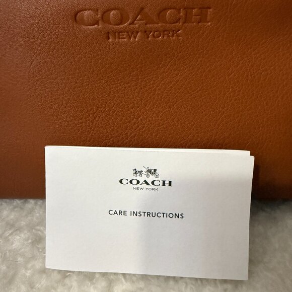 COACH Weekend Travel Kit Pouch, Saddle color - Picture 4 of 13